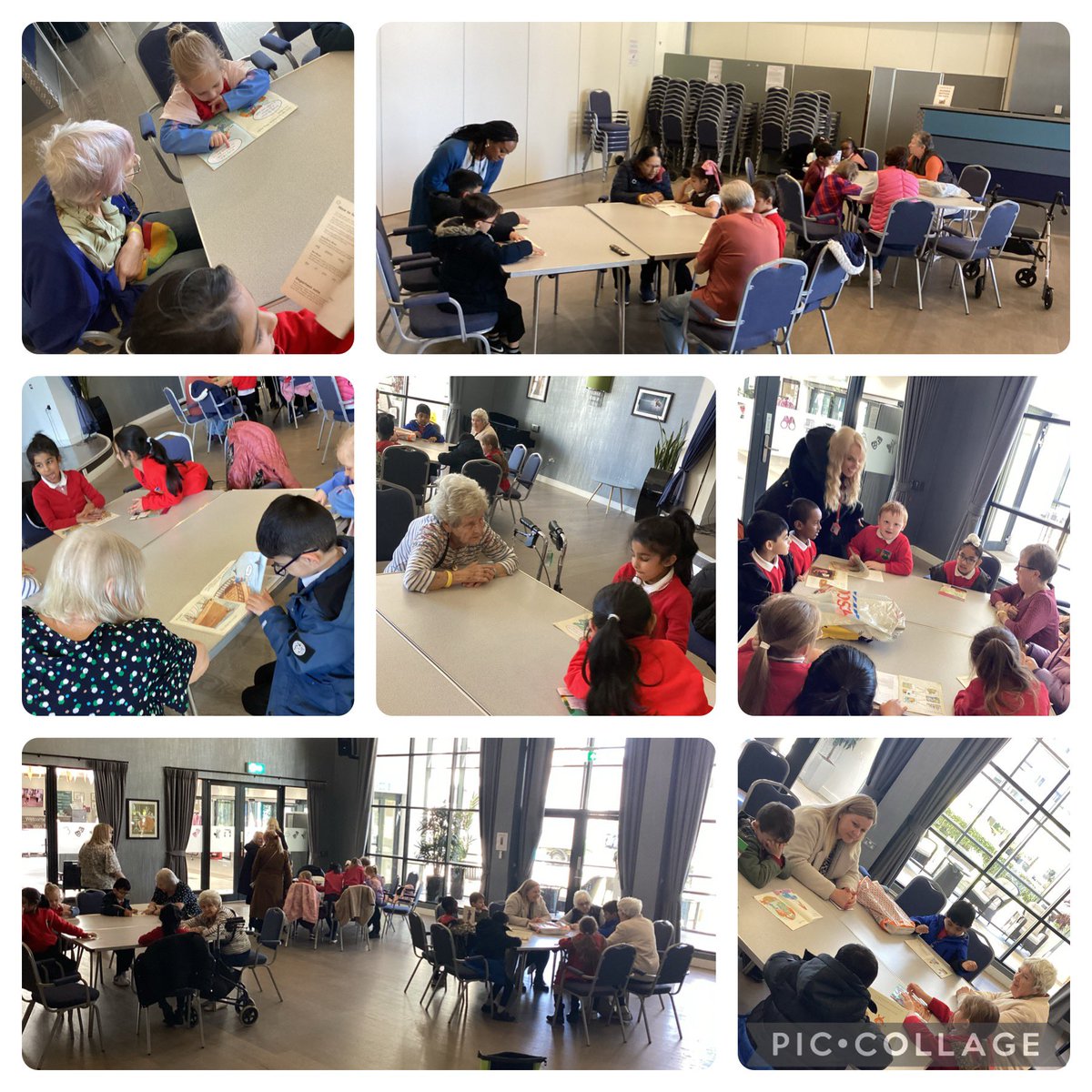 A fabulous year 1 visit to Earlsdon Park Village… Reading with the residents and drawing Coventry’s sky line #TheJCWay #makingmemories