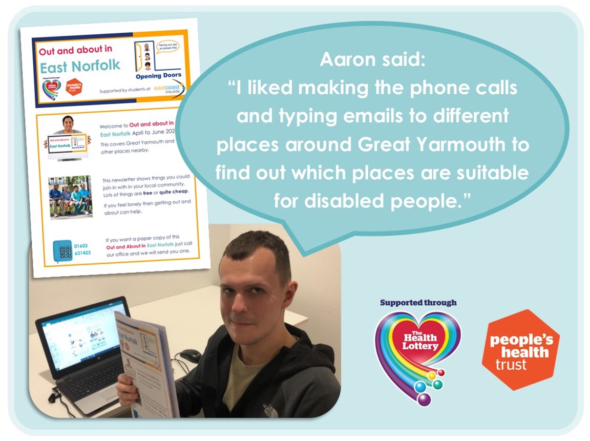 **OUT AND ABOUT in East Norfolk is out NOW** The Great Yarmouth Group have been working really hard to make a newsletter for their area. It shows things people with learning disabiltiies can join in with in their local community. openingdoors.org.uk/uploads/images… #ThanksHealthLottery