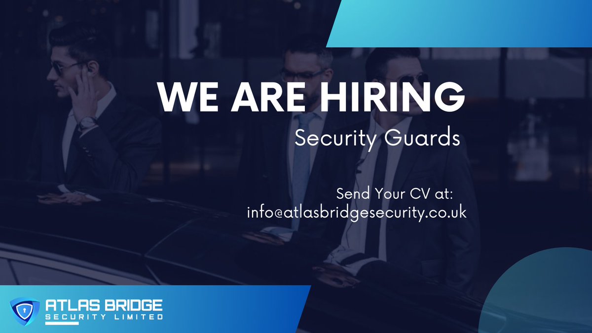 Attention all vigilant individuals!  Atlas bridge security is on the lookout for reliable and skilled security guards to join our team! Apply now and become a part of our elite squad!
#ukjobs #securityjobs