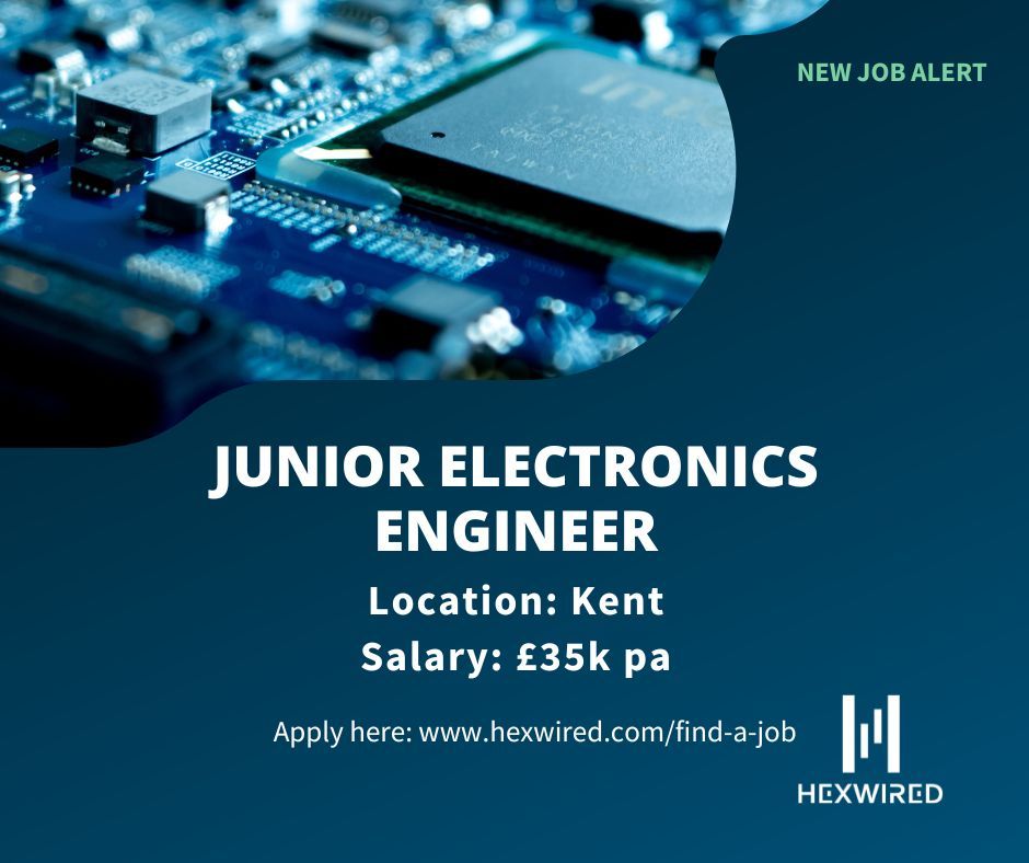 New job alert: Junior Electronics Engineer 💥

Position details:
📛 Junior Electronics Engineer
📌 Kent
💷 £35k pa

Visit our website for more information or to apply ➡️ buff.ly/49Vl3Mc 

#Hexwired #ElectronicsEngineer #Techjob #Hiringnow #Wearehiring