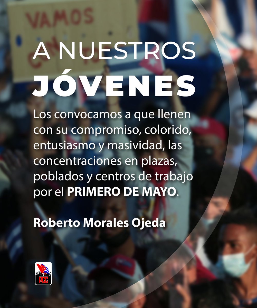 Y en esta juventud están puestas las esperanzas de la Revolución, en esta juventud están puestas las más legítimas esperanzas de nuestro pueblo, y en esta juventud están puestas también las más legítimas y humanas esperanzas de los revolucionarios Fidel #PorCubaJuntosCremos