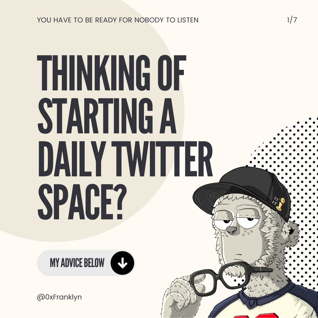 Thinking of starting a Daily Twitter Space? Here is what I have learned from the early days of @mintedHQ_ and hosting 400+ consecutive daily Spaces 👇