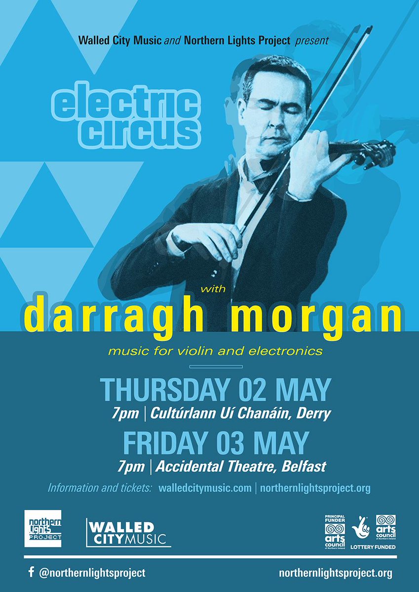 Delighted to be a part of this programme performed by brilliant @MorganDarragh in Derry & Belfast: Donnacha Dennehy - Overstrung Frank Lyons - Dazed by the Haze Peter O’Doherty - Ausschnitt Éliane Radigue - Stress Osaka Mira Calix - one more thing Linda Buckley - Exploding Stars