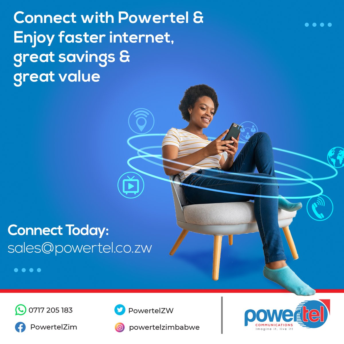 Experience the power of connectivity with Powertel! Get ready for lightning-fast internet, unbeatable savings, and exceptional value. Connect today and unlock a world of possibilities! ⚡🌐