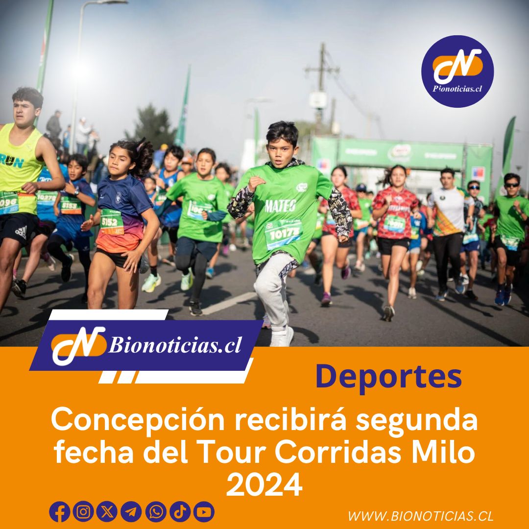 Concepción recibirá segunda fecha del Tour Corridas Milo 2024
bionoticias.cl/concepcion-rec… 
#TourCorridasMilo #Concepción #Running #Deporte #ActividadFísica