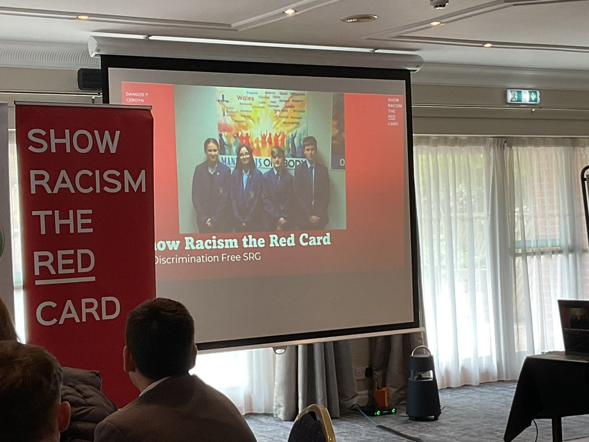 Well done to our Young Ambassadors from Saint Richard Gwyn School for their hard work. It was inspiring to hear about their research and the pupil-driven projects they have planned. @srgchs #LeadersofNow2024 #ShowRacismtheRedCard