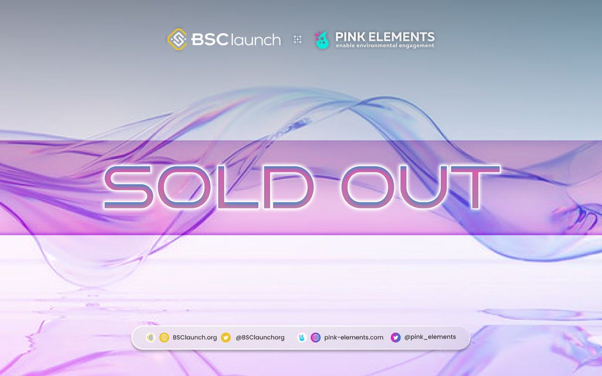 📣  IDO RECAP: $50,000 SOLD OUT!

BSCLaunch is excited to share that the Pink Elements IDO was completely sold out! Your support has been instrumental in achieving this remarkable success.