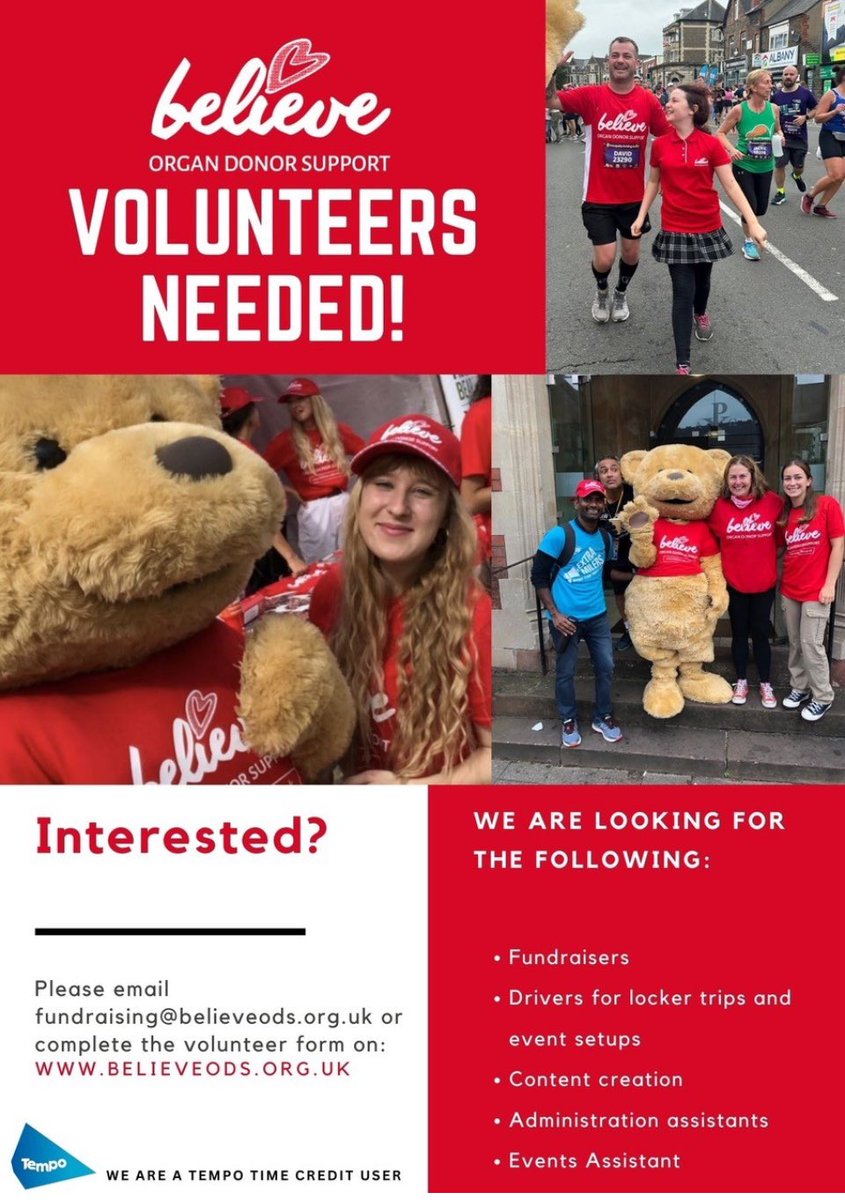 Can you donate a few hours of your time to volunteer? Please get in touch with the team @believe_ods ❤️ they’re on a mission 🌟