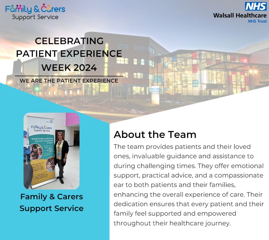 A big thank you to our Family and Carers Support Service, the service you provide to our unpaid carers is invaluable! @G12PRY @AndyR1ce @whytecm @LisaRuthCarroll #PEW2024 #PXWeek #PatExp