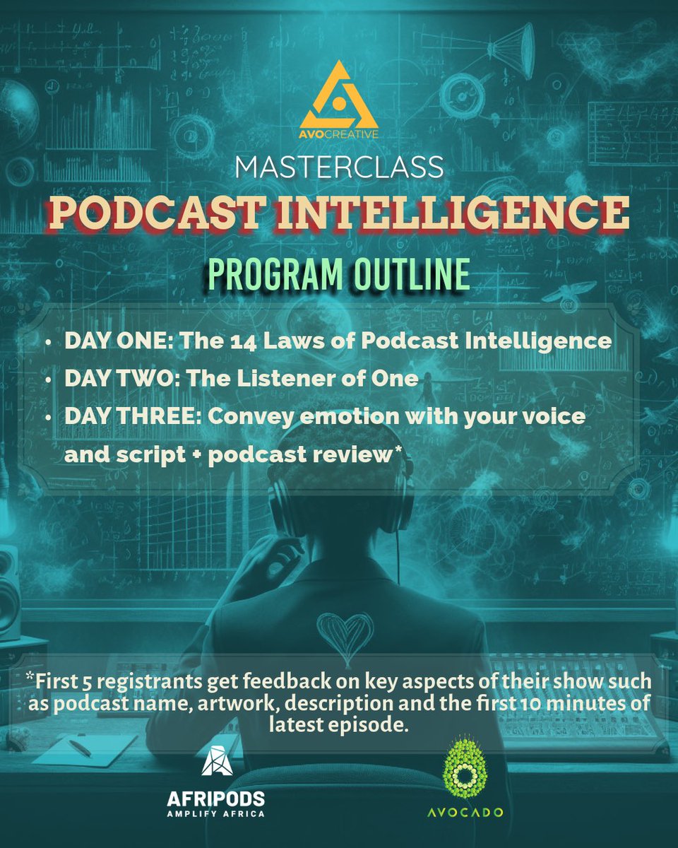 We have a masterclass in May. 3 Days of #PodcastIntelligence 🧠 You in? Register: bit.ly/3VYs76p