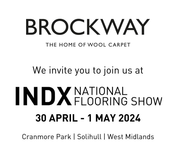 Brockway is exhibiting at the INDX National Flooring Show. If you are attending the show, please visit our stand to learn more about our new ranges. @INDXHome