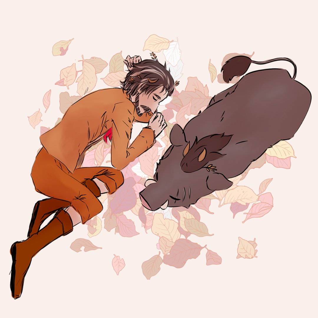 おめでとう🐗🍎
#モウロ誕生日2024 #第五人格イラスト