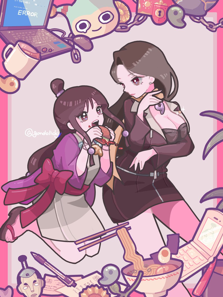 👭🍜🍔☕️👩‍⚖️
#AceAttorney #MayaFey #MiaFey