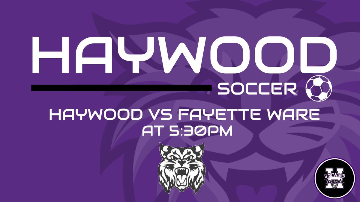 Haywood Soccer: 🆚 | Fayette Ware Wildcats 🗓️ | 4-30-24 ⏰ | 5:30PM 📍 | Buckley-Carpenter Elementary 12580 S. Main St. Somerville, TN 38068 #haywoodtomcats