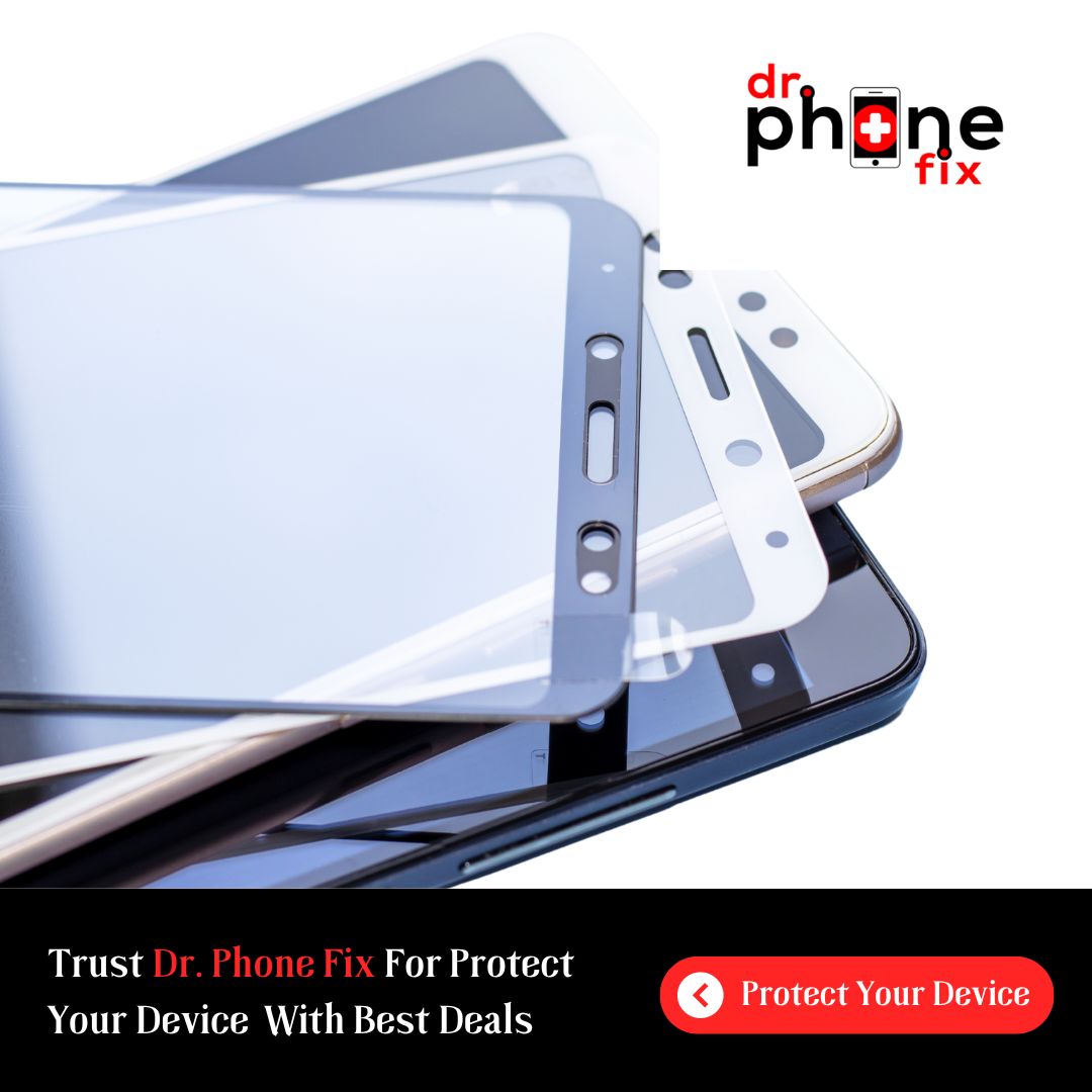 Protect your device with our high -  quality tempered glass protectors today.

#drphonefix #screenprotector #temperedglass #canada #surrey #burlington #maple #kelowna #kamloops #medicinehat #vaughan #contactus