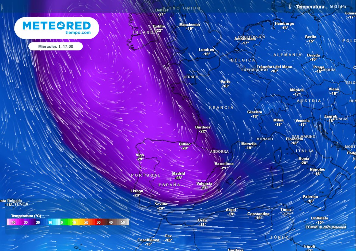 🌬️ Se acerca una importante descarga de aire polar a #España: irá dejando chubascos tormentosos ⛈️ y nevadas en cotas bajas para la época. 👇 Aquí el análisis de @samuel_biener. tiempo.com/noticias/predi…