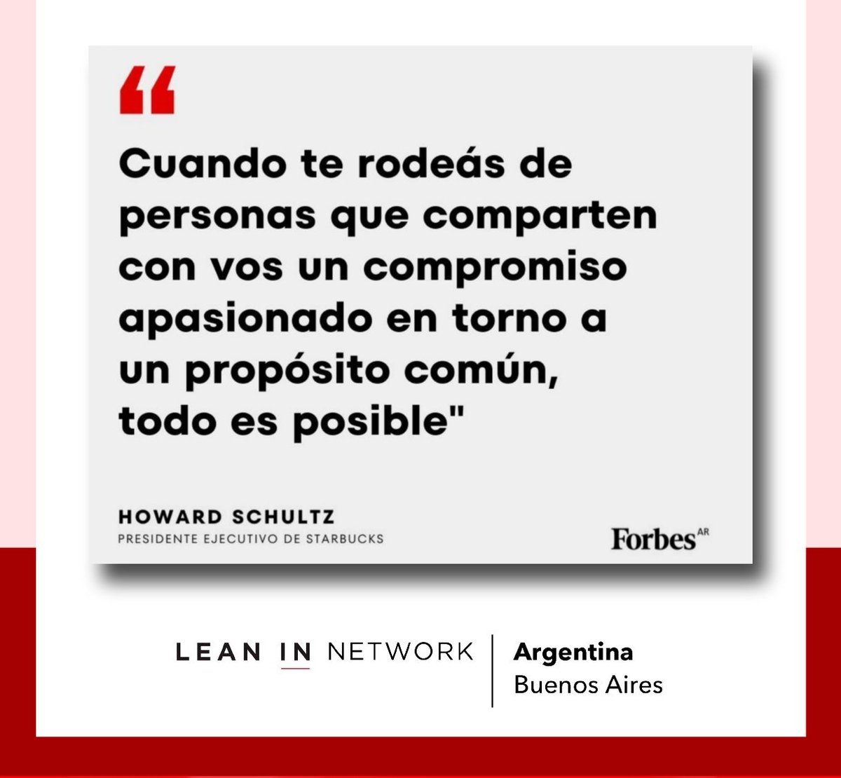 Este es el espíritu de nuestra querida red Lean In Argentina.

Sumate‼️ 🤗
 
#LeanInArgentina #RedDeMujeres #LiderazgoFemenino