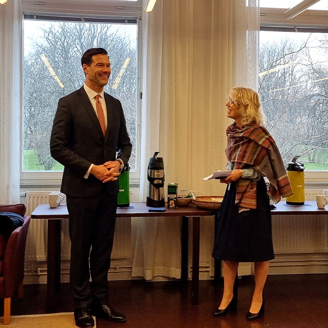 Thank you <a href="/JohanForssell/">Johan Forssell</a> for visiting NAI and engaging in discussion with researchers Jörgen Levin, <a href="/Assem_Hatab/">Assem Abu Hatab/عاصم أبو حطب</a> and @PatienceMususa about the potential of intra-regional trade in Africa and the importance of contextualised approaches.