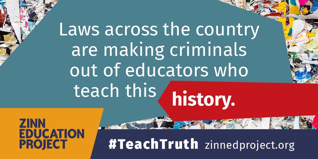 Can teachers in Georgia & many other states with laws again teaching 'divisive concepts' teach about this speech by Dr. King?

The laws are designed to have a chilling effect, placing teachers & districts at risk when they #TeachOutsideTextbook.   

Read: zinnedproject.org/news/teach-tru…