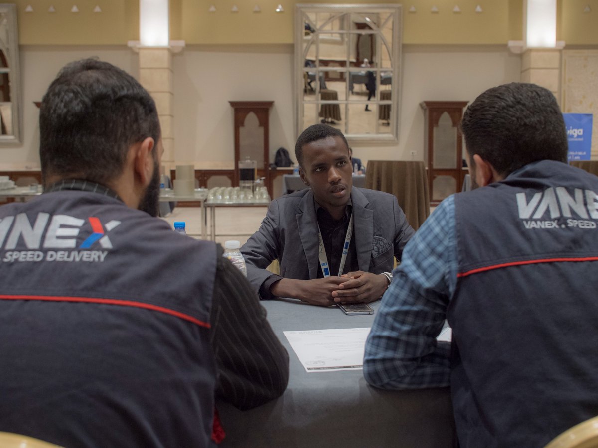 UNDPLibya's tweet photo. 🗓️Maharah COding School hosted job fairs in #Tripoli #Sebha &amp; #Benghazi this month!

Thanks to @EUinLibya funding, university graduates, job seekers, IDPs, migrants &amp; returnees are invited to attend.

Part of @UNDP Libya’s Local Peacebuilding &amp; Resilience Programme.

#Libya #SDG8 https://t.co/D79vi2JjAz