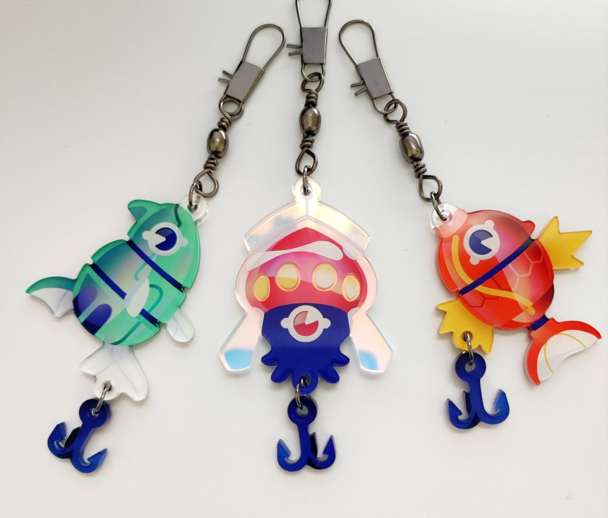 My new keychains with real fishing equipment for the claps (will be available in july)
