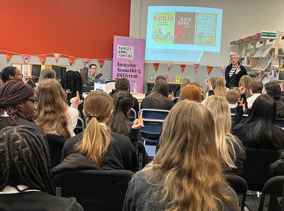 Last Friday we were also lucky enough to have author <a href="/EveAinsworth/">Eve Ainsworth</a> in the school. Eve talked about how she became a writer, the important history of women's football in the UK, and answered questions from students interested in writing.