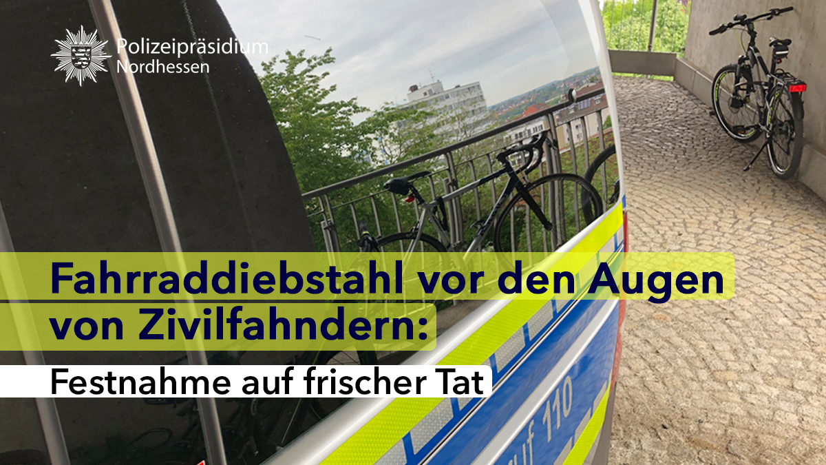 #Festnahme auf frischer Tat: 

Offenbar nicht mit Zivilfahndern unserer Operativen Einheit hatte gestern Abend ein Fahrraddieb gerechnet, als er sich auf dem Vorplatz des Kasseler Hauptbahnhofs an einem Rad zu schaffen machte.  

Mehr zum Fall: ⤵
presseportal.de/blaulicht/pm/4…