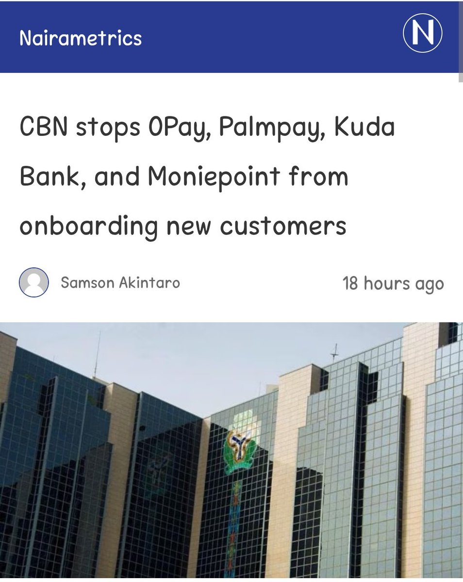 APC Govt has stopped OPAY, Palmpay, Kuda and Moniepoint from on-boarding new customers.