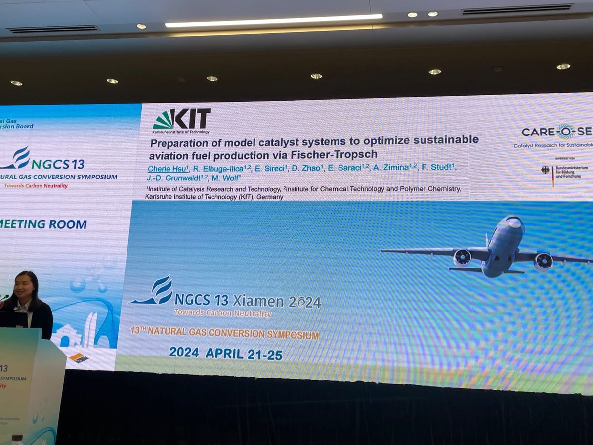SasolSA's tweet image. At the end of April, CARE-O-SENE members attended the 13th Natural Gas Conversion Symposium (NGCS13) in Xiamen, China. Read more linkedin.com/feed/update/ur… 
#CAREOSENE #SustainableAviationFuel #SAF #Catalyst #EnergyTransition #HZB #IKTS #KIT #INERATEC #UCT