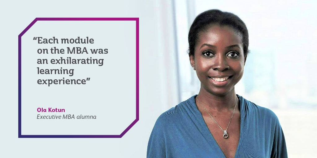 “The decision to pursue an Executive MBA at WBS was a pivotal moment in my life.” Executive MBA (London) alumna Ola Kotun shares her story of changing her career from being a nurse to going into business leadership. 👉 bit.ly/3w2bA6W