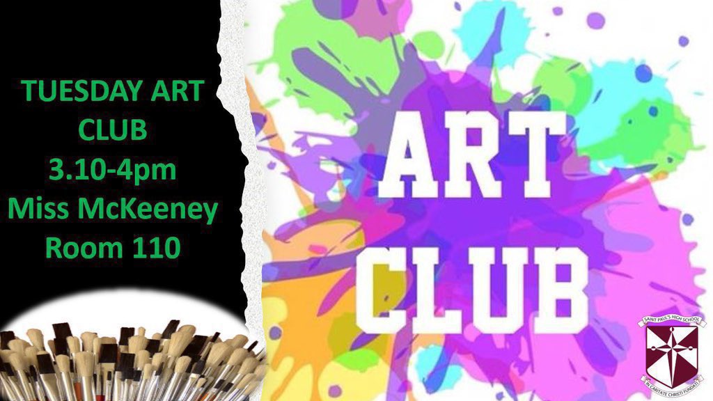 All welcome to attend our Art Club with Miss McKeeney, Tuesday 3.10- 4pm in room 110 #Wythenshawe #belongbelieveachieve #art