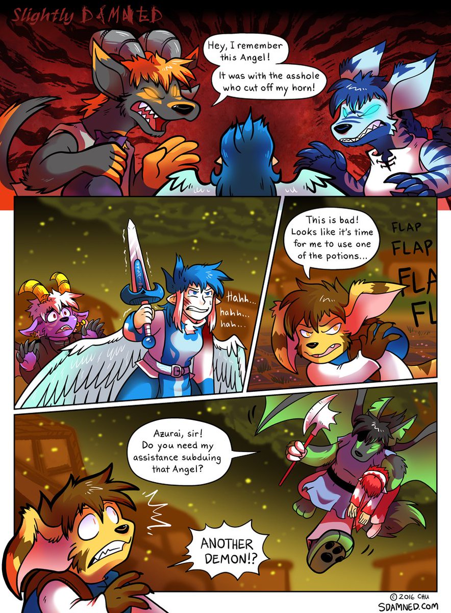 Slightly Damned 750: Yet another Demon shows up! These guys are everywhere!

#hiveworks #readsdamned