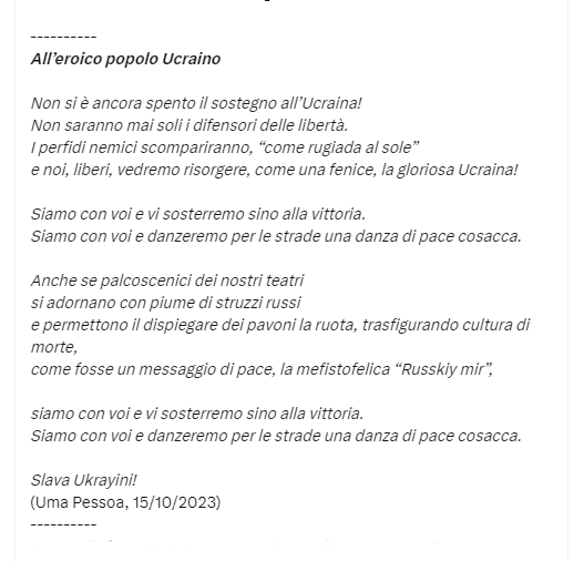umapess24988053's tweet photo. 7 –  #Napoli #StopNetrebko #StopPutinPuppets #StopPutinistPropagandists #StopRossobruniItalici
ISTITUZIONI RECIDIVE IN COMPLICITA' - 
Numerose condivisioni di cittadini Napoletani, Ucraini e non solo, indignati contro scorse esibizioni di Netrebko a Napoli in miei PRECEDENTI threads di ottobre 2023 (in link, altri links a ns proteste connesse e condivise). 

Queste Istituzioni sono RECIDIVE nella COMPLICITÀ… ma il popolo è sovrano e le elezioni incombono… : all'occasione, mandiamoli a casa! 
ESTENUATI CHE SI DIA SPAZIO A MEGAFONI DEL CREMLINO! #ResistenzaNOW #DefendDemocracy #SaveUkrainianLife #StopRussianPropaganda

https://t.co/JYdWpv2J39
7/n >>>