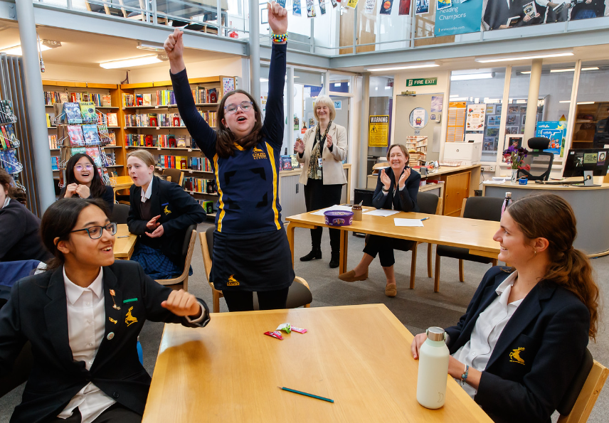 Inter-house Battle of the Books @ColfesSchool. The picture says it all! Congratulations to Norton House.