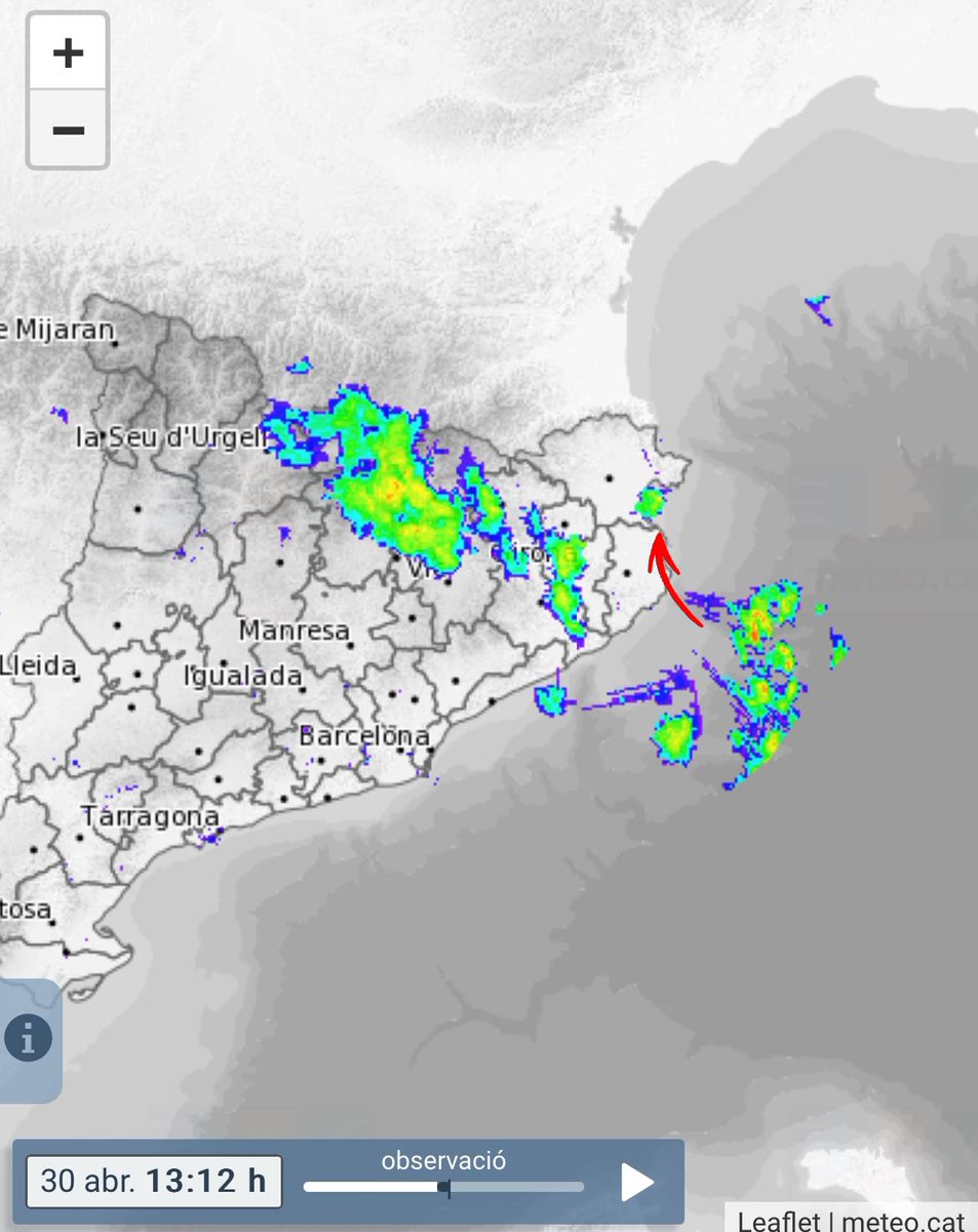 Arriben més precipitacions (ruixats moderats) a l'Empordà. Millor setmana en els darrers anys, cop dur a la sequera.