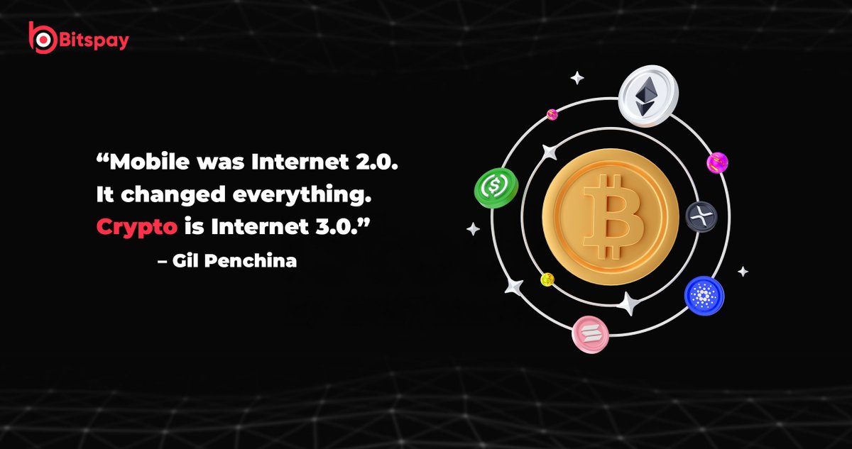 'Mobile 📱 was Internet 2.0. It changed everything. Crypto 💰 is Internet 3.0.'                     – Gil Penchina
#MobileRevolution #CryptoWave 🌊 #InternetEvolution