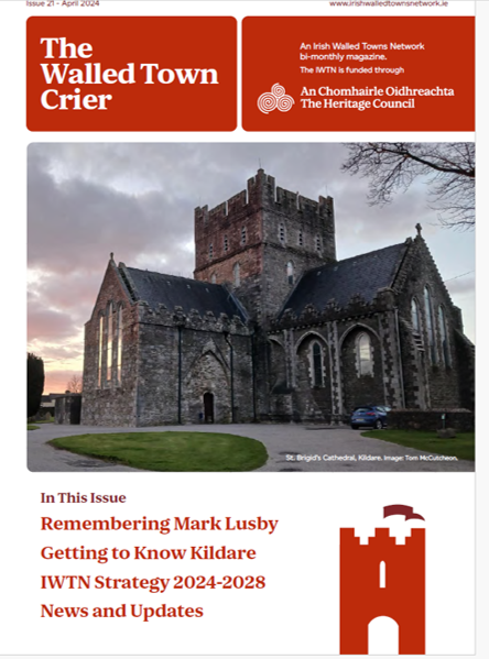 The latest edition of the 'Irish Walled Town Crier' has landed! In this edition we get to know the medieval town of #Kildare and we take a look at our recently launched IWTN Strategy 2024-2028. We also feature a tribute to Mark Lusby our longstanding Derry representative, who…