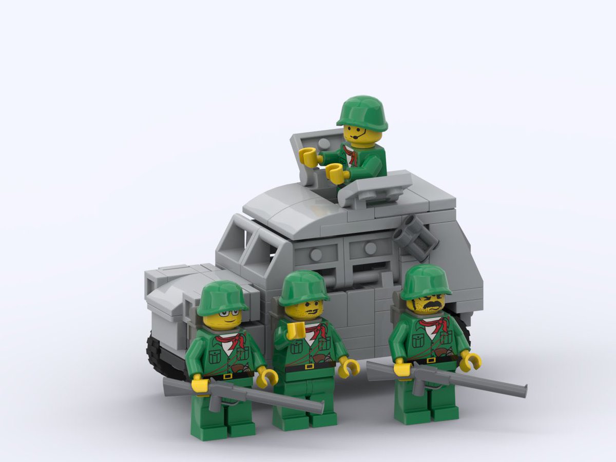 お蔵入りになってた過去作シリーズ、ということで自衛隊の軽装甲機動車を意識したなにかです

過去に四幅車ブログで見たNyuさんの作品とは違いを出しつつカッコよくする、というのを意識したのですができてるかはわかりません…
#LEGO
#4wlc