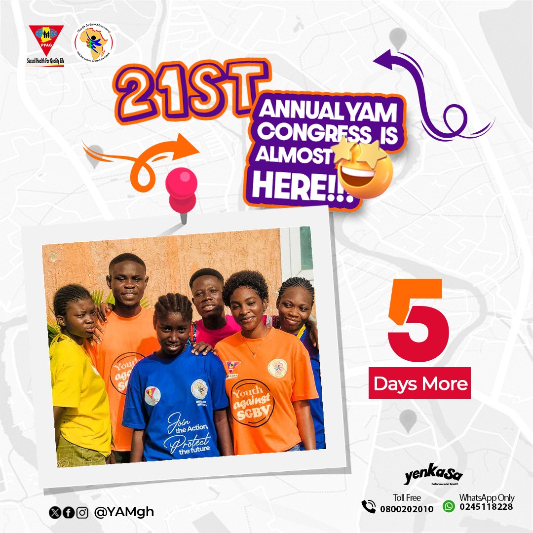 We're gearing up for the @YAMghana 21st Annual Delegates Congress – a dynamic gathering of youth advocates ready to make a difference. #YAMGH@21 @PPAGGhana @YAMghana - Join the Action, protect the future ‼️