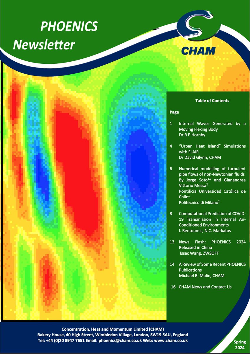 Concentration, Heat and Momentum Limited(CHAM) tweet media