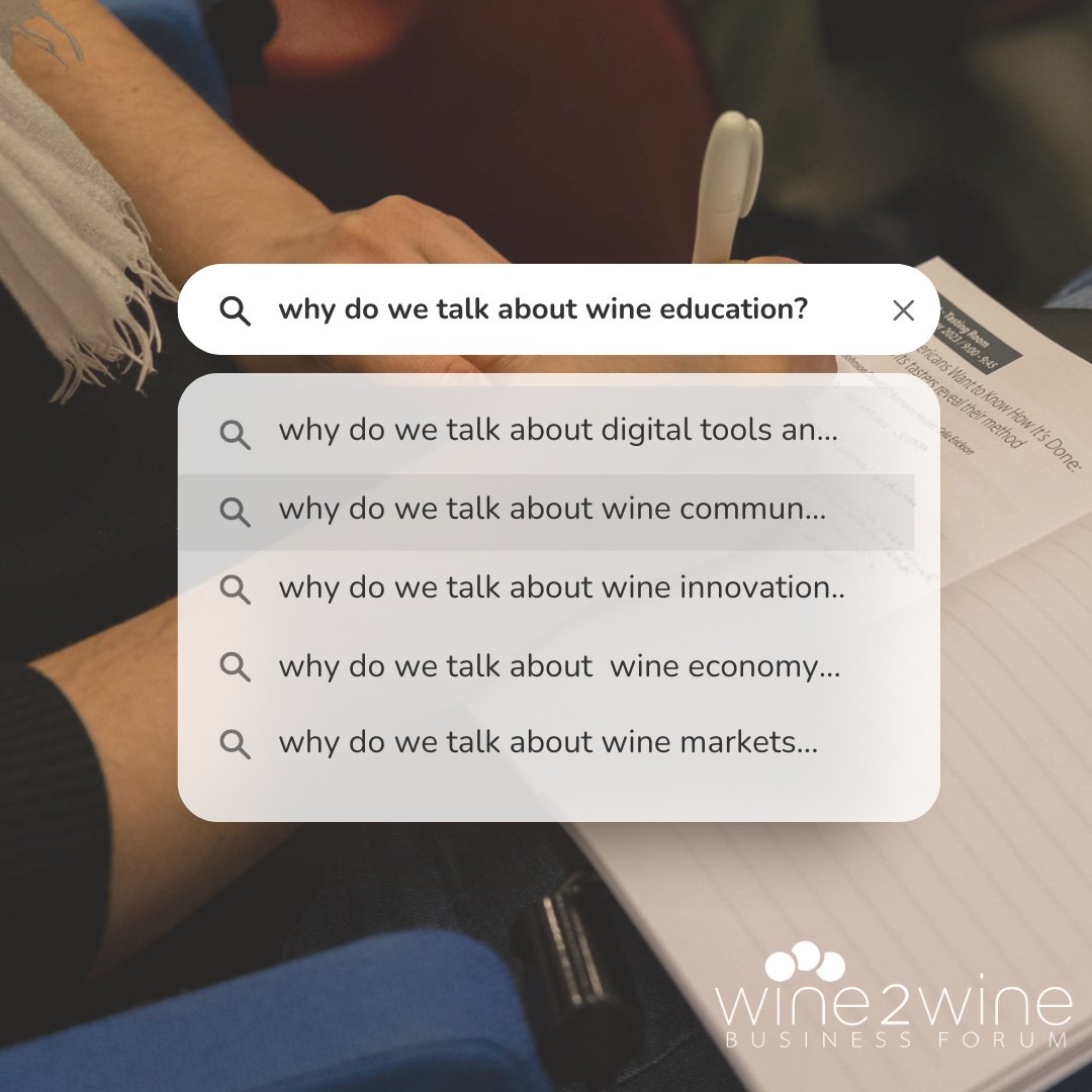 Curious about the role of education in shaping the wine industry? 📚 Join industry experts at #wine2wine Business Forum to uncover the transformative power of knowledge. Explore viticulture, oenology, and consumer trends for a competitive edge. #wineeducation