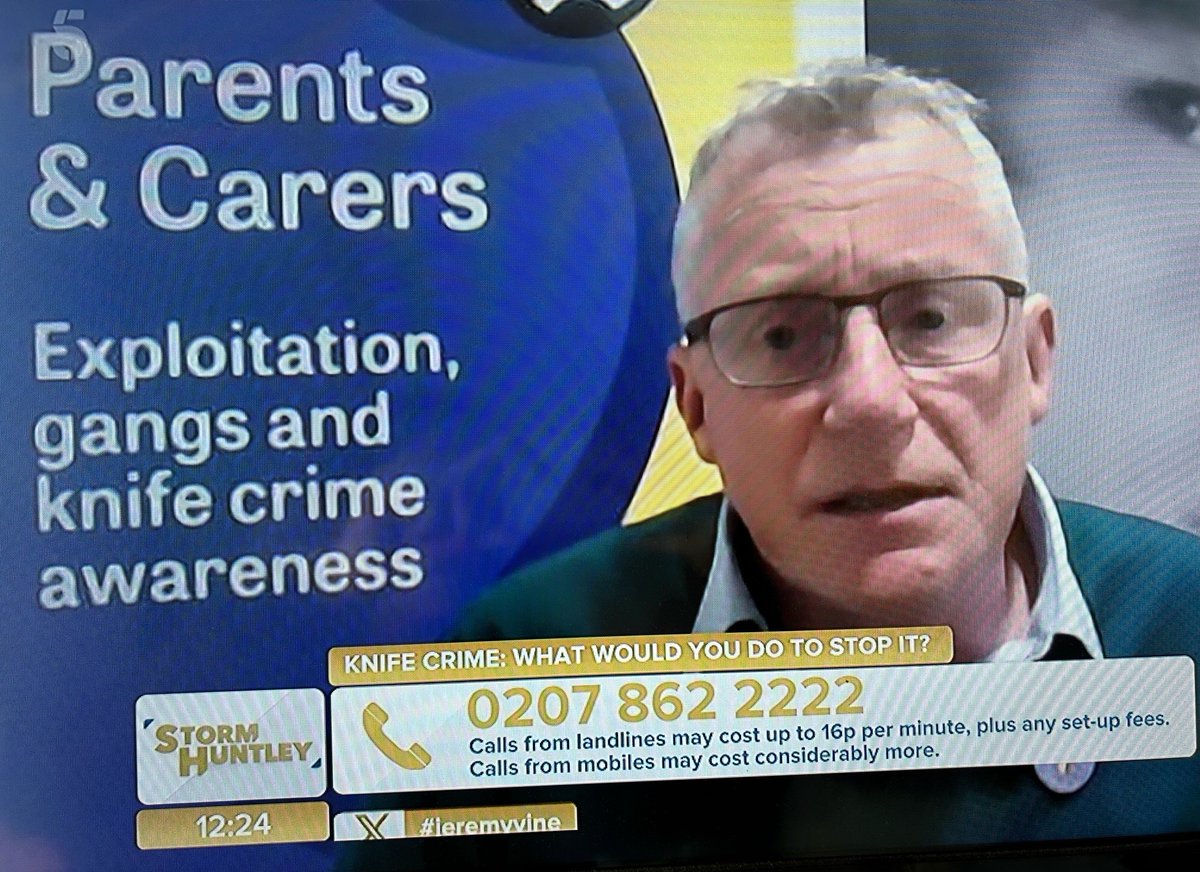 Did you spot our CEO, Patrick Green on the @channel5_tv @StormHuntley show on Thursday?

Patrick tuned in during Thursday's episode to discuss current knife crime news and the work we do to educate young people at The Ben Kinsella Trust 💛💜 #StopKnifeCrime #TheBenKinsellaTrust