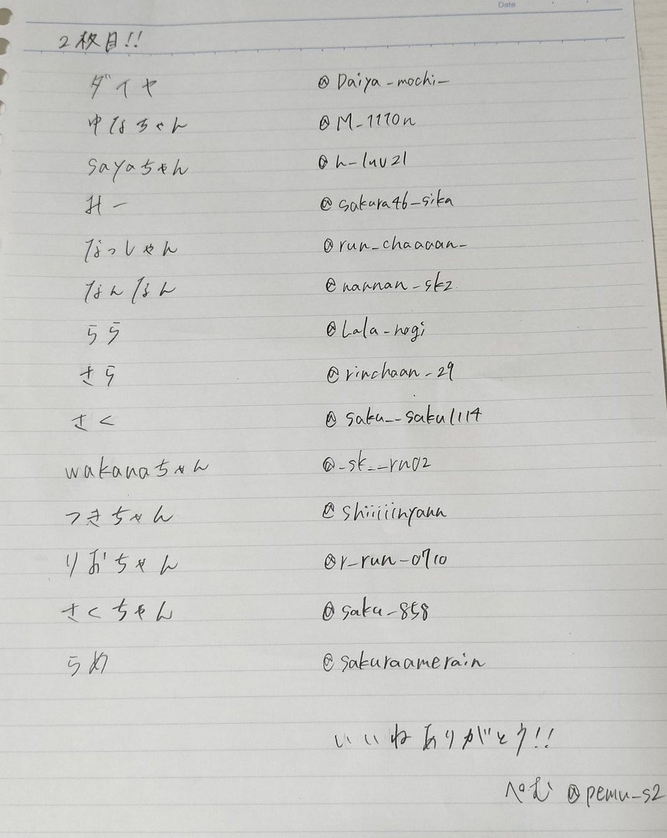 ようやくやったよ〜！ 普段の字を貫いたからめちゃくちゃ汚いです 間違えてたらごめんー！