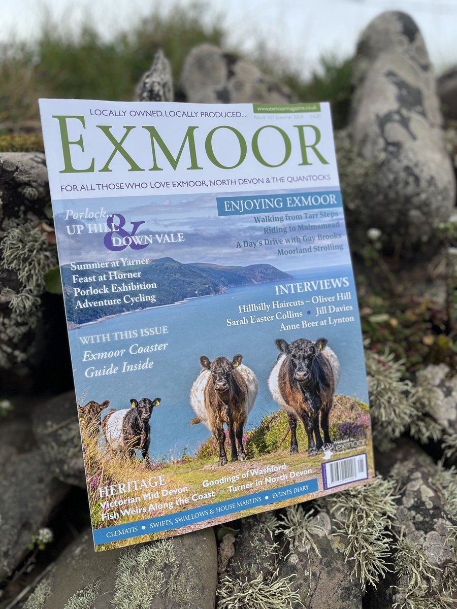 The summer edition of the @ExmoorMagazine is now available from our @ExmoorNP Centres in #Dulverton #Dunster & #Lynmouth. #Exmoor @VisitDulverton @visitexmoor @Dunster_Info @VisitSomerset