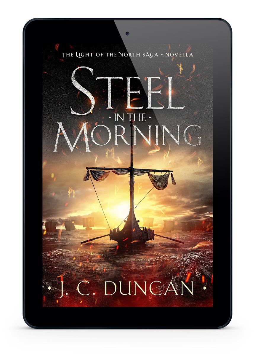 🔥⚔️Book Launch day!⚔️🔥 My first self-published book of the year is out today worldwide. Steel In The Morning is a prequel novella for my Light of the North saga. It's a character origin story based on a single Viking raid and its aftermath. Enjoy. 😘. mybook.to/Steel_In_The_M…