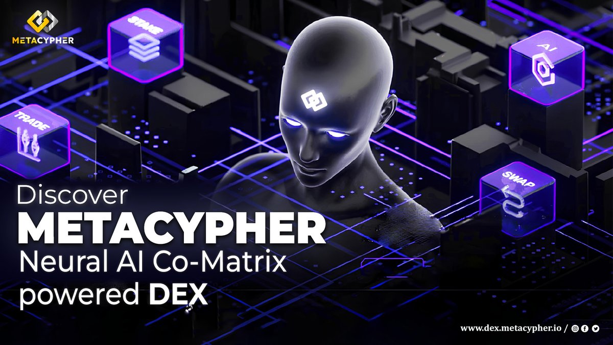 #Metacypher #DEX - your gateway to seamless crypto swaps! 

🌐Supported Swaps:👉dex.metacypher.io

1️⃣ Swap USDT on BSC to METC on Metacypher
2️⃣ Trade BNB on BSC for WBNB on Metacypher
3️⃣ Convert #Pluto on #Metacypher to USDT on BSC

#Metacypher #DEX #NeuralAIDEX #CryptoSwap