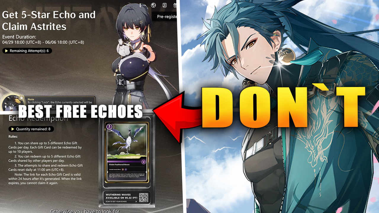 RoKage on X: “[Wuthering Waves] DON`T PICK WRONG 5⭐ ECHO!!! Top 2 