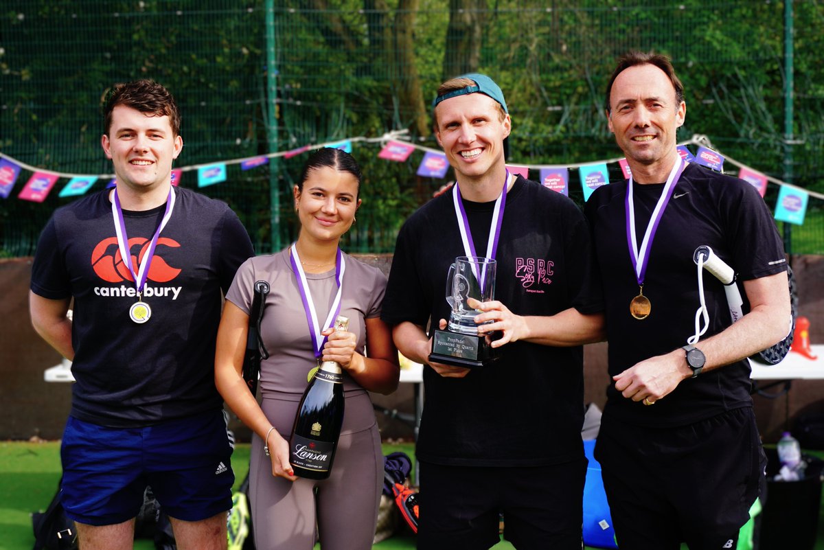 We recently hosted our first Prop Padel tournament at Battersea in aid of Cancer Research UK (CRUK). 

Thank you to everyone who joined, and a big shoutout to our winners who were an absolute blast:

1. Canmoor 🥇
2. Castleforge 🥈
3. Quartz 🥉
