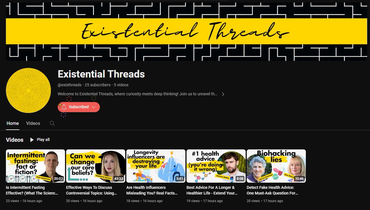 Andrew Steele (@statto) on Twitter photo Check out <a href="/GaliaBarkol/">Galia Barkol</a>’s brilliant new channel about living well for longer, <a href="/Existhreads/">Existential Threads</a>, including chats with <a href="/sdainow/">Stephanie Dainow</a>, <a href="/mkaeberlein/">Matt Kaeberlein</a> and, er, me! Check out <a href="/GaliaBarkol/">Galia Barkol</a>’s brilliant new channel about living well for longer, <a href="/Existhreads/">Existential Threads</a>, including chats with <a href="/sdainow/">Stephanie Dainow</a>, <a href="/mkaeberlein/">Matt Kaeberlein</a> and, er, me!