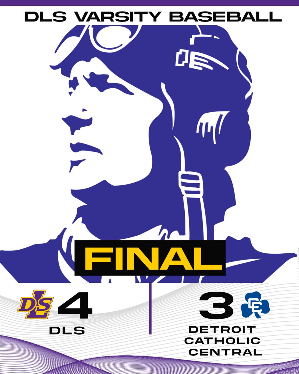 DLS Varsity Baseball defeated Detroit Catholic Central, 4-3.
Vito Zito (Jr) went 2-2 with an RBI; Jackson Bodis (Sr) had 2 hits and an RBI. Brady Pellegrom (Sr) pitched 5 gritty innings to earn his 4th win of the year.
#PilotPride
Next up: May 1 @Brother Rice